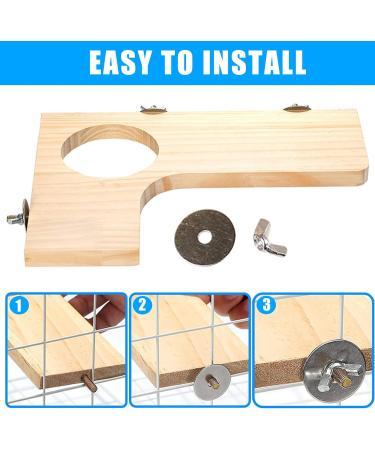 Shop Wangdu 5-Piece Hamster Accessories Set - Natural Wood Toys for Hamsters Guinea Pigs & Mice | DIY Cage Decor & Bird Seating Platform - Buy Online on SooperMarket.com