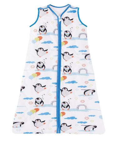 Chilsuessy Baby Sleeping Bag 2.5 tog Toddler sleeping bag Nursery Bedding Kids Wearable Blanket Sleeping Sack for Infant Boys Girls suitable All Year Round Penguin 70cm/3-12 Monate