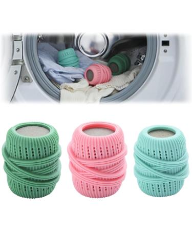 3Pcs/Set Washing Machine Laundry Ball Reusable Fabric Softener Dispenser Laundry Balls for Removal Washer Ball Dryer Washing Laundry Washing Sponge Household Substitute (3Pcs)