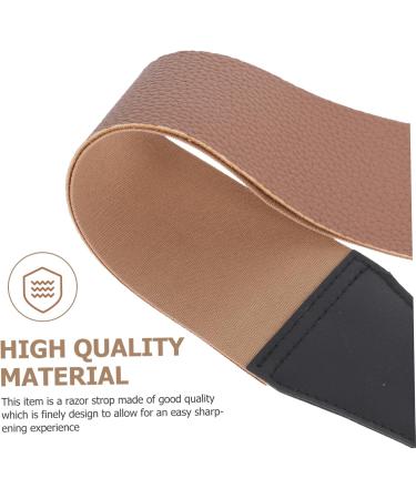 Beavorty 6-Part Double-Sided Belt Tool for Household & Salon - Razor Sharpening Leather Leash 46.5x6cm Assorted Colors (3 Pieces) - Buy Online on SooperMarket.com