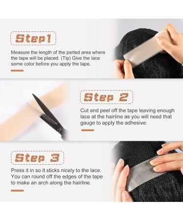 Silicone Fake Scalp Tape for Lace Wigs - Beige, 2 Rolls 1.57x 1.64 yd - Buy Online on SooperMarket.com