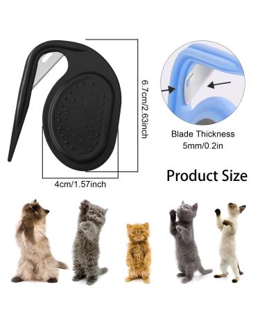 2PCS PET Knotting Comb - De-Filtering Knife for Cats with Steel Blade | Perfect Knot Remover Tool for Pet Grooming - Buy Online on SooperMarket.com