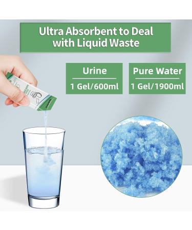 Sailortenx Poo Absorbent Gel 15 Pack - Eco-Friendly Portable Toilet Chemicals for Camping - Liquid Waste Treatment for Emergency Toilets - Buy Online on SooperMarket.com