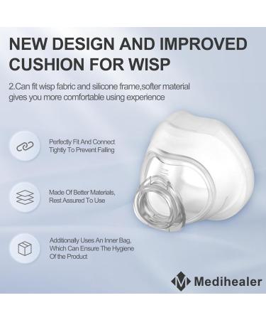2PCS Replacement Cushion for Wisp Nasal Replacement Cushion for Respironics Wisp Compatible with Original Frame Great Value Supplies by Medihealer Large - Buy Online on SooperMarket.com
