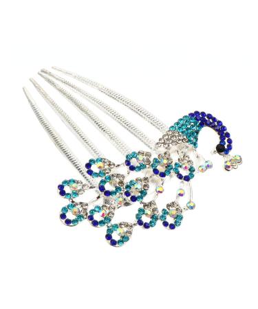 Diamond Phoenix Hair Comb Hair Barrettes Hair Pin Rhinestone Bobby Pins Bride Hair Clip Pearl Wedding Headpiece Hair Combs for Women Hair Comb Accessories Bridal Hair Comb Alloy Gogogmee