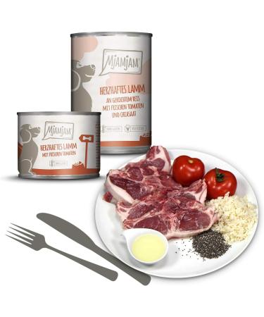 MjAMjAM Premium Wet Dog Food - Lamb & Turkey Mono Pack (6 x 200g) - Natural & Extra Meat - Buy Online on SooperMarket.com