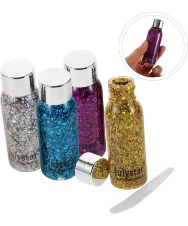 Mikinona 4pcs Set Colorful Eye Shadow Body Glitter Gel Halloween Makeup Glitter Face Glitter Liquid - Buy Online on SooperMarket.com