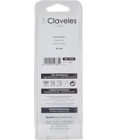 3 Claveles 12335 Glass File Sterilizable 14 cm - Buy Online on SooperMarket.com