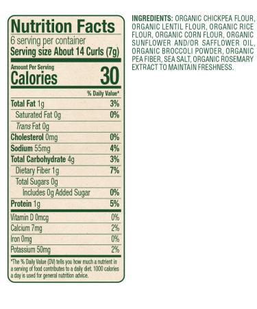 Sprout Organic Baby Food Stage 4 Toddler Snacks Broccoli Plant Power Curlz 1.48oz (Pack of 6) - Buy Online on SooperMarket.com