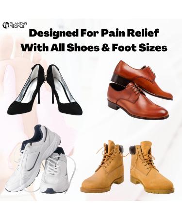 Plantar People Orthotic Insoles with Arch Supports & Silicone Heel Pads - XS (UK 3-4.5) for Plantar Fasciitis Treatment - Buy Online on SooperMarket.com