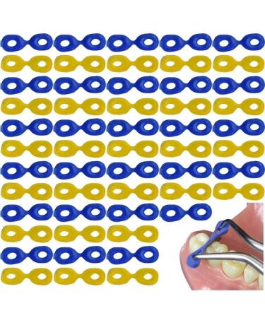 60 Pcs Dental Wedges Elastic Rubber Fixing Wedges Matrices Dam Composite Tooth Separator Dentistry Accessory Tools
