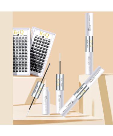 B&Q Eyelash Bond and Seal 10ML - Long Lasting Waterproof Lash Glue for Cluster Lashes - 48-72 Hours Hold - Includes Mascara Wand - Clear 10ML - Buy Online on SooperMarket.com