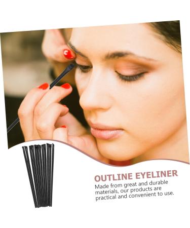 BELLIFFY 12pcs Eyeliner Brush Eye Shadow Brush Eye Crease Brush Eye Brushes for Eyeshadow Eye Makeup Brushes 14.5x0.7x0.5cm Black - Buy Online on SooperMarket.com