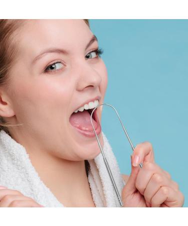 Calakono Stainless Steel Tongue Scraper | Portable Tongue Cleaning Brush for Adults | Reduce Bad Breath & Enhance Oral Hygiene - Buy Online on SooperMarket.com