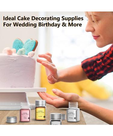 Jelife Rose Gold Edible Luster Dust - 20 grams Food Grade Cake Dust Shimmer Powdered  Tasteless Edible Metallic Powder Food Coloring for Cake Decorating  Chocolates  Fondant  Painting & More  Vegan Rose-Gold - Buy Online on SooperMarket.com