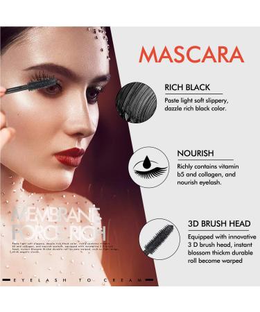 4D Silk Fiber Lash Mascara - Waterproof, Luxuriously Longer, Thicker & Voluminous Eyelashes - Long-Lasting, Natural Formula for Exquisitely Long & Full Smudge-Proof Lashes - Buy Online on SooperMarket.com