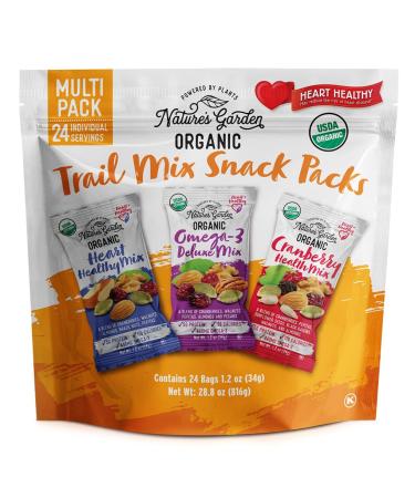 Nature's Garden Organic Trail Mix Snack Packs - 28.8 oz. (24 Individual Servings)
