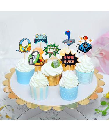Cyodoos 48Pcs Video Game Cupcake Toppers Assembled Game On Controllers Cupcake Picks GamePad Cake Decorations for Game Theme Baby Shower Kids Boys Girls Birthday Anniversary Party Decorations Supplies - Buy Online on SooperMarket.com