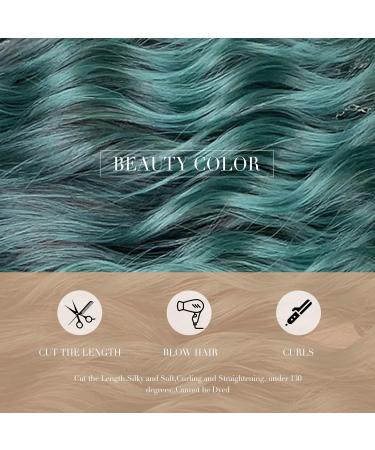 Haircube Short Bob Wig with Bangs - Dark Green Heat-Resistant Synthetic Fiber for Women | Party Cosplay & Daily Wear - Buy Online on SooperMarket.com