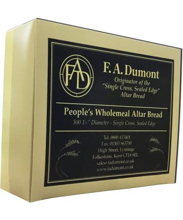 F.A. Dumont Altar Bread -1 1/8" Wholemeal - 500/Box - Buy Online on SooperMarket.com