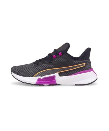PUMA Women's Pwrframe Tr WN's Gymnastics Shoe 41 EU Puma Black Deep Orchid Neon Citrus