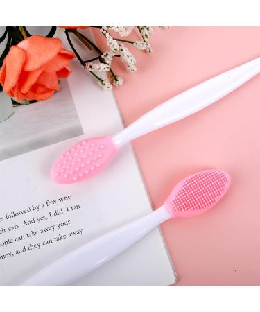 Lusofie 12 PCS Double-Sided Silicone Lip Scrub Brush Set - Exfoliating & Lightening for Men and Women - Buy Online on SooperMarket.com