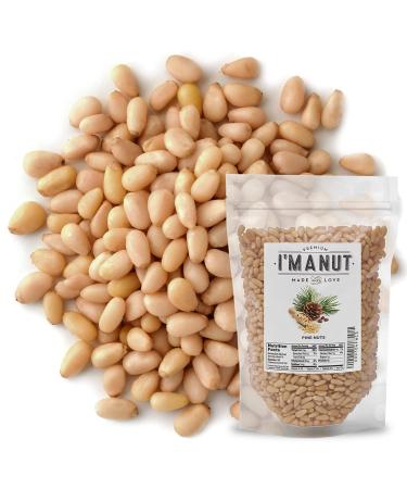 Raw Pine Nuts 16 oz (1 lb) | Whole and Natural | NO PPO | Steam Pasteurized | Great for Pesto, Salads or Roasting - By I'M A NUT 1.0 Pounds