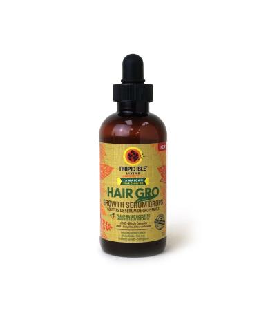Tropic Isle Living Hair Gro Serum Drops 4oz/ 118ml | Nourishing Moisturizing and Strengthening Hair Treatment Paraben & Sulfate Free