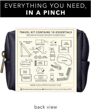 Pinch Provisions Travel Kit - 18 Essential Items for Road Trips & Travel | Perfect Gift for Friends & Family | Portable Navy Pouch - Buy Online on SooperMarket.com