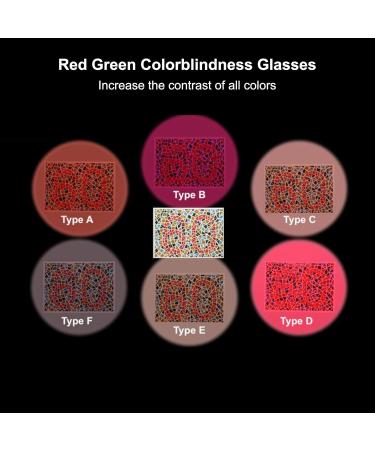 Yinhing Color Blindness Glasses | High Contrast TR Full Frame | Unisex Outdoor Glasses for Color Weakness | Ideal for Men & Women - Buy Online on SooperMarket.com