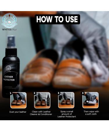 Premium Leather Protector Spray | Waterproof & Stain Resistant for Shoes Bags Car Seats & Upholstery - Buy Online on SooperMarket.com