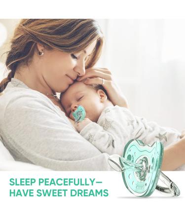 Silicone Pacifier for Babies | BPA-Free Nipple | Curves Comfortably | Mint Green | 1 Pc - Buy Online on SooperMarket.com