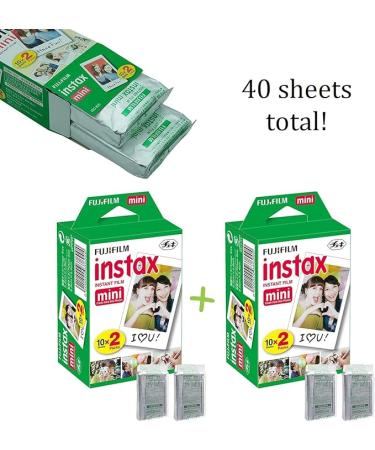 Fujifilm Instax Mini 11 Instant Camera Charcoal Gray + Fuji Film Value Pack (40 Sheets) + Shutter Accessories Bundle Including Compatible Carrying Case Quicksand Beads Photo Album 64 Pockets - Buy Online on SooperMarket.com