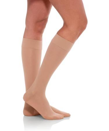 JOMI COMPRESSION Sheer Knee High Stockings 20-30mmHg Closed Toe - Small Natural - Style 232 - Buy Online on SooperMarket.com
