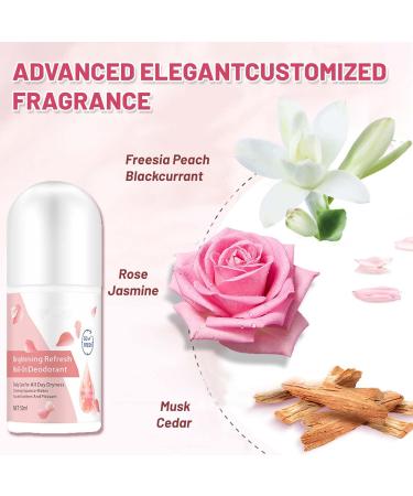 Natural Deodorant Roll On Rose & Vitamin C Ladies Deodorant Roll-On Effective Protection Soothing Refreshing Skin Barrier Repair Antiperspirant Women Anti Sweating Dew Deodorant Suitable For Women - Buy Online on SooperMarket.com
