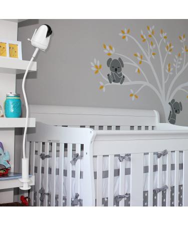 iTODOS Gooseneck Baby Monitor Mount - 27 inch Flexible Arm for Arlo, Motorola, and Universal Cameras - White - Buy Online on SooperMarket.com