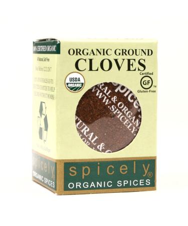 Spicely Organic Cloves Powder (0.40 OZ ecoBox) 0.4 Ounce (Pack of 1)