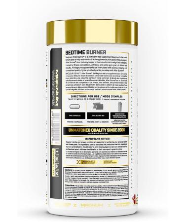 Magnum Nutraceuticals After Burner Bedtime Burner - 72 Capsules - Thermogenic - Fat Burner - Reduce Food Cravings - Increases Fat Loss While You Sleep - Buy Online on SooperMarket.com