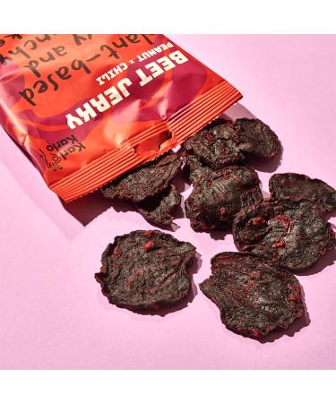 Karl Karlo Vegan Beef Jerky - Beetroot Peanut & Chilli Snack | Natural Ingredients | Hearty Vegan Dry Meat | 8 Pack (40g Each) - Made in Europe - Buy Online on SooperMarket.com