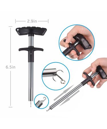 Floating Fishing Lip Gripper with Digital Fish Scale 99lb/45kg | Hook Remover & Lanyards Multi-Tools Kit | Ideal Ice Fishing Gear & Gift for Men - Buy Online on SooperMarket.com
