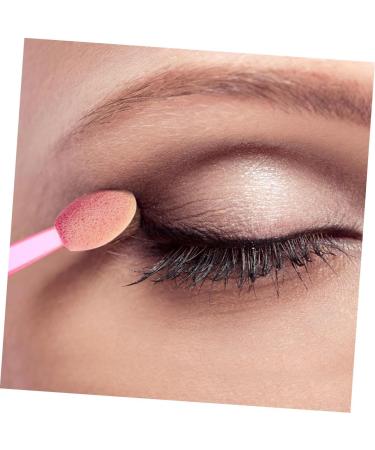 Baluue 50pcs Double Ended Eyeshadow Brush Eye Makeup Tools Makeup Eyeshadow Face Powder Kit Pink Plastic - Buy Online on SooperMarket.com