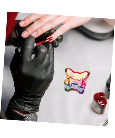 FOYTOKI Nail Art Brush Cup Glass Nail Dish Cup Nail Cups Nail Brush Dappen Dish Glass Nail Dish Bowl Acrylic Nail Tools Manicure Supplies Nail Brush Dappen Cup Glass Nail Dappen Cup 5.00X4.20X2.50CM Colorful - Buy Online on SooperMarket.com