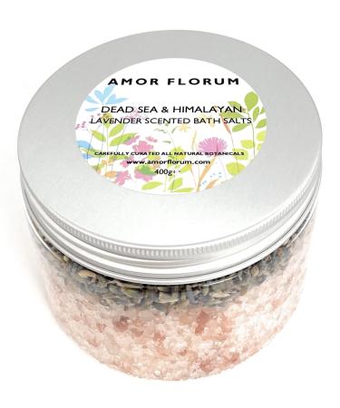 Amor Florum - 100% of course bathing salts.Himalaya salt from Punjab Pakistan Totes Sea salt with lavender.Detoxify hydrate calm relax make soft.400g
