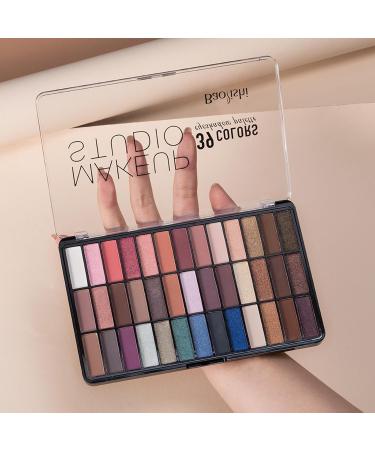 Joyeee Eyeshadow Palette 39colors Glitter Shimmer Cream Eyeshadow Nude Matte Eye Shadow Make Up Palette Long Lasting Waterproof Smudge Proof High Pigmented Eyeshadow Cosmetic Gift for Girl Women #1 - Buy Online on SooperMarket.com