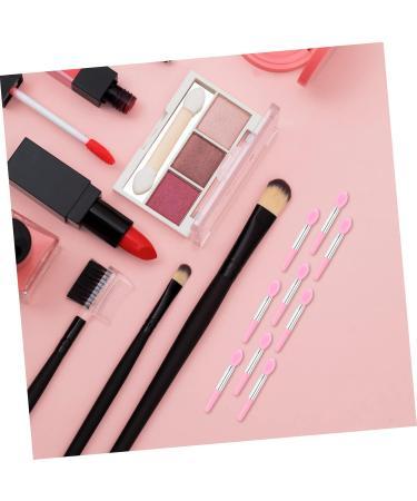 Shop Mikinona 10pcs Lip Mask Spoon & Makeup Brush Set | Lipstick Applicator Creamy Eyeshadow & More - Miss Cosmetic Pink - Buy Online on SooperMarket.com