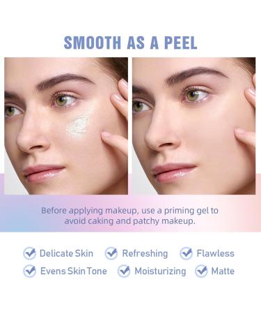 Makeup Base Face Primer Gel Matte Cream Invisible Pores Base Makeup Base Gel Cosmetic Cream for Face Face Primer for Wrinkles and Pores Green - Buy Online on SooperMarket.com