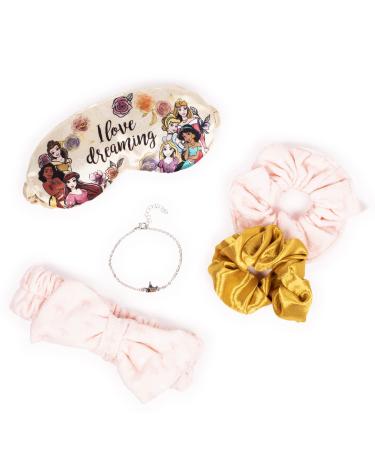 Peers Hardy Disney Princess Spa Set - Zip Cosmetic Pouch Sleep Mask Hair Towel Pair of Scrunchies and Jewellery Bracelet VS700660L.PH