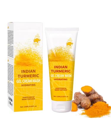 Turmeric Overnight Spa Mask - Nourishing Sleeping Mask - Facial Moisturizer Hydrating Skincare Facial Mask For All Skin Types - Overnight Mask Shrink Pores Brighten Skin Tone