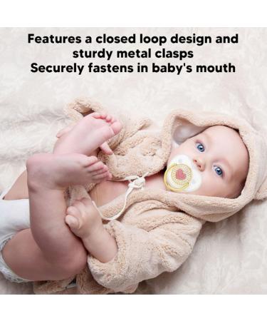 Baby Pacifier Set - Silicone Bling Pacifiers for Comfort & Sleep | Exquisite White Design | Shop Internationally - Buy Online on SooperMarket.com