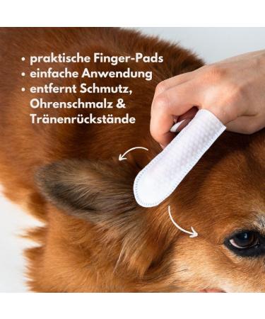 EMMI PET Finger Pads for Dogs & Cats - Disposable Cleaning Fingers & Towels for Ears Chin & Eyes | 50 Pieces for Ultimate Pet Care & Hygiene - Buy Online on SooperMarket.com